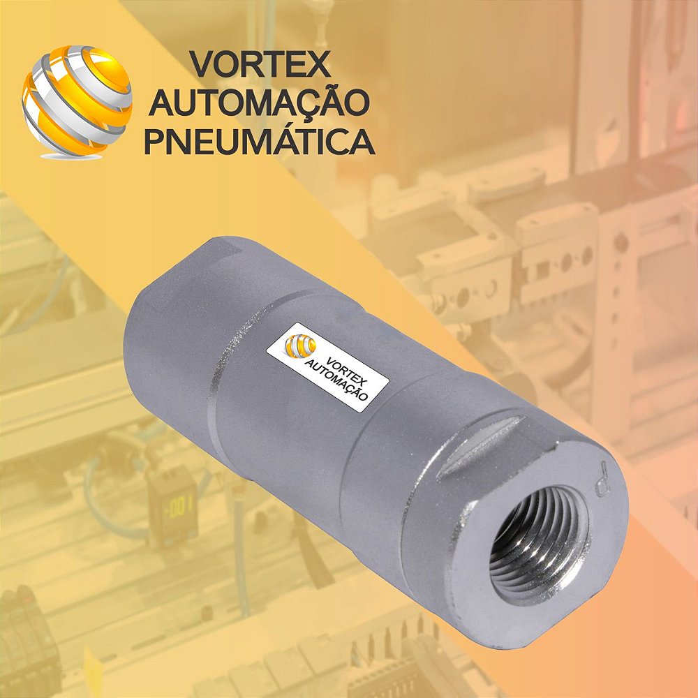 Válvula De Retenção Rosca 1/4 Para Ar Comprimido - Vortex Automação ...