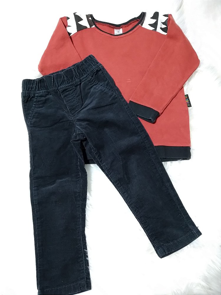 Calça infantil carters tamanho 2 anos preta - Maria e João Brecho Infantil