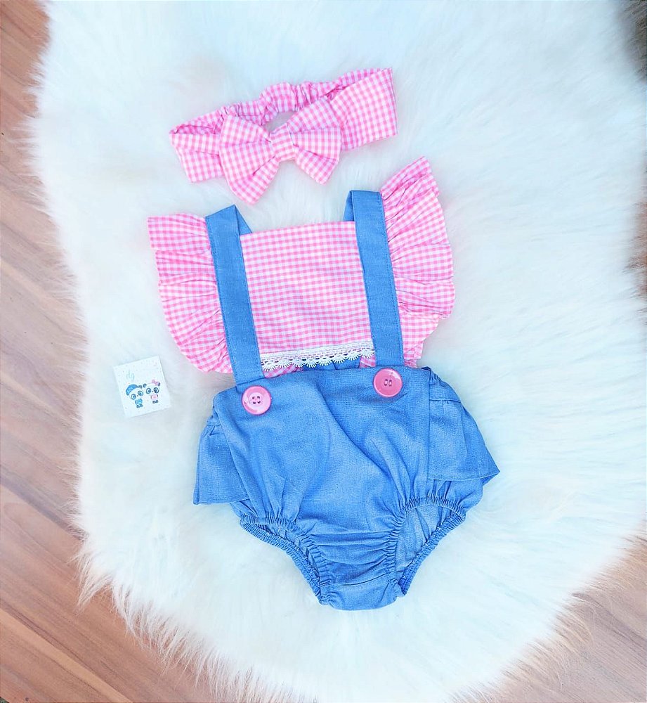 Jardineira Body Romper Bebe Menina Dg Baby Kids Artigos E Roupas Infantis Jardineira Body Romper Bebe Menina Dg Baby Kids Artigos E Roupas Infantis