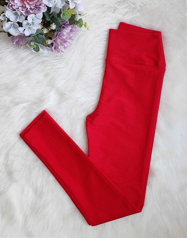 legging cirre vermelha