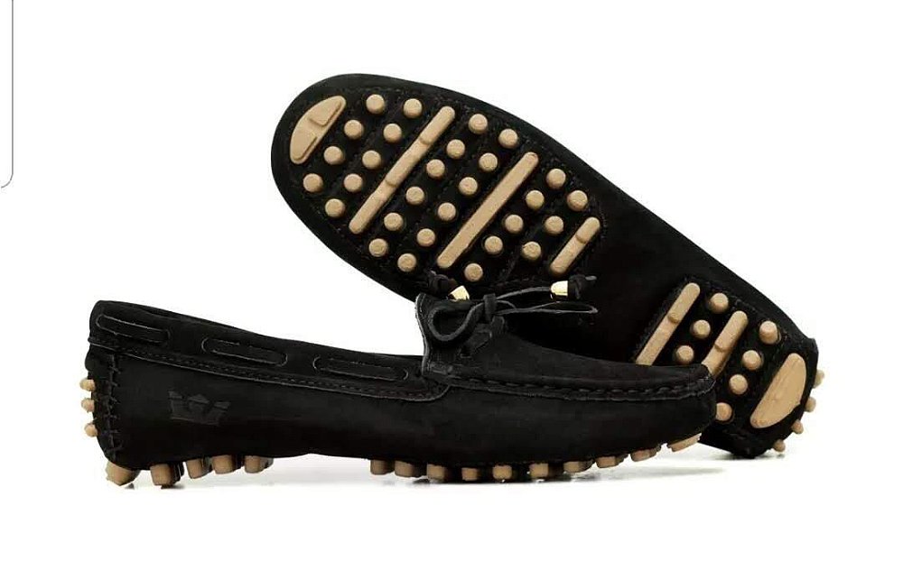 mocassim de couro legitimo feminino