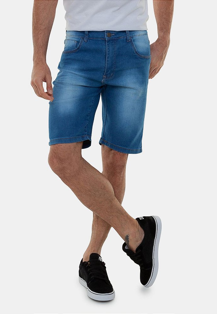 Bermuda Jeans Masculina Tradicional Azul com Nuances Mexico - Compre calça  jeans com ótimo preço aqui / Versatti jeans