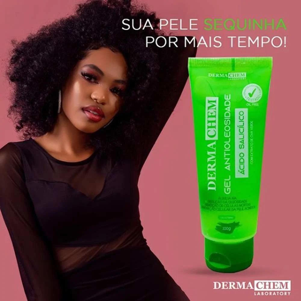 Gel Antioleosidade Ácido Salicílico - Dermachem - MakeUp Club - Seu