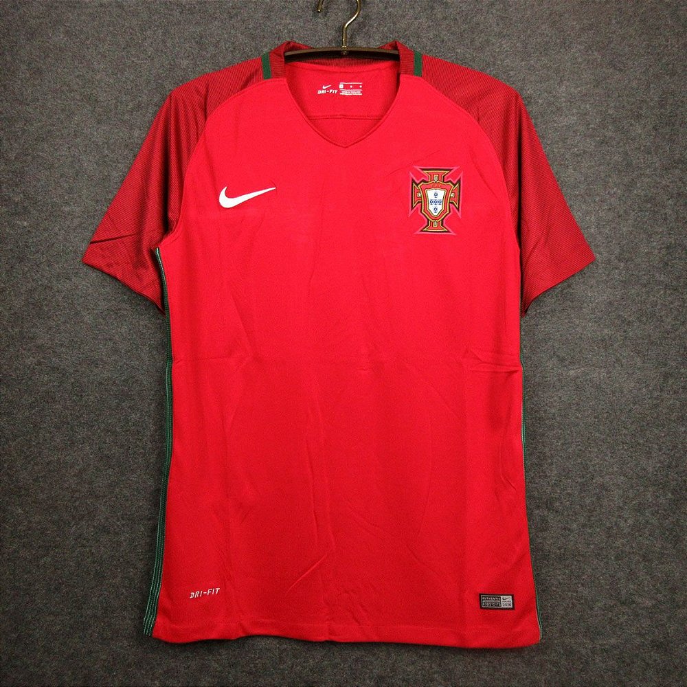 Camisa Portugal I 2016 - Masculina - Prata Imports