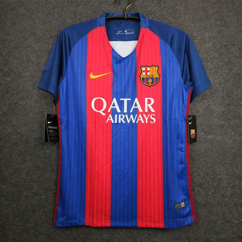 Camisa Barcelona I 16/17 - Masculina - Prata Imports