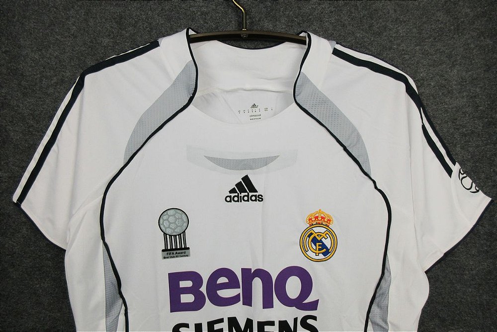 Camisa Real Madrid I 06/07 Masculina Prata Imports