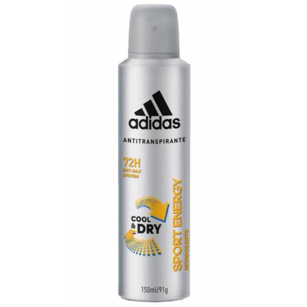 Desodorante Adidas Aero Masc. Cool Dry Sport Energy 150ml - Perfumaria Carol