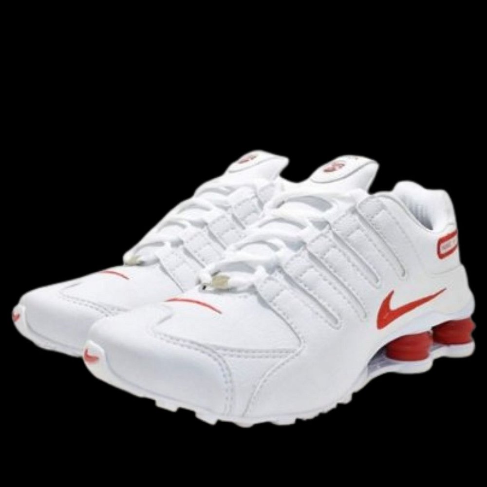 Tênis Nike Shox NZ 4 -Branco com Vermelho - Qbrada Store 2