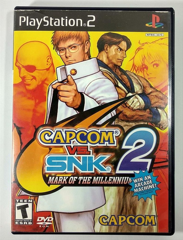 Capcom Vs Snk 2 Original Ps2 Sebo Dos Games 7 Anos Games Antigos E Usados Do Atari Ao Ps4