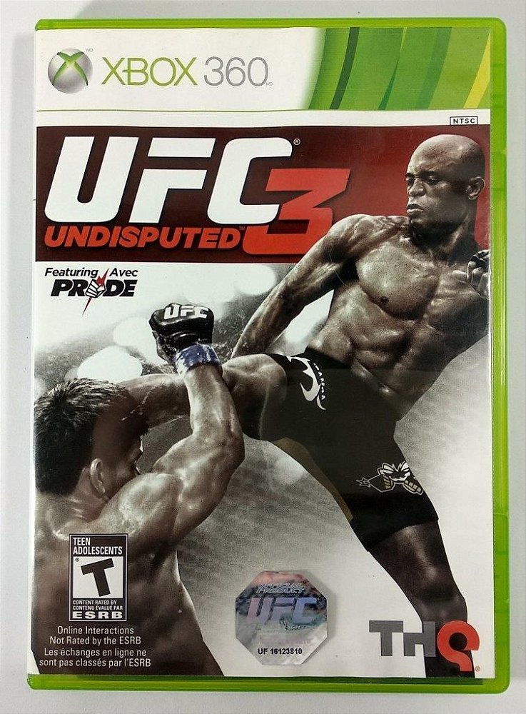 UFC Undisputed 3 - Xbox 360 - Sebo dos Games - 9 anos! Games Antigos e  Usados, do Atari ao PS5