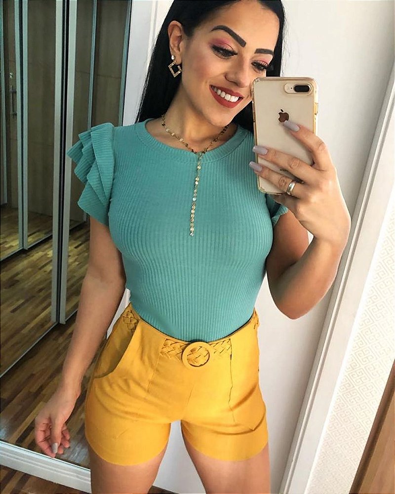 polo infantil vermelha