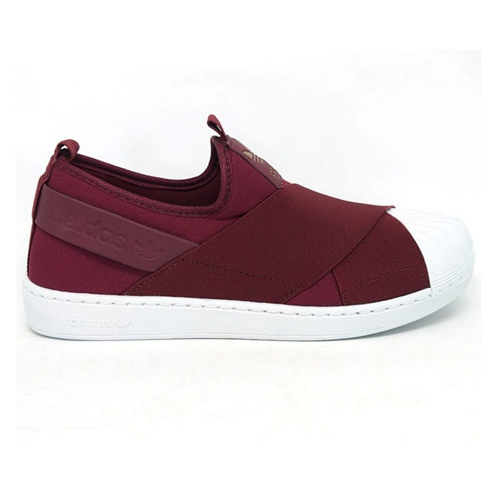 adidas slip on bordo