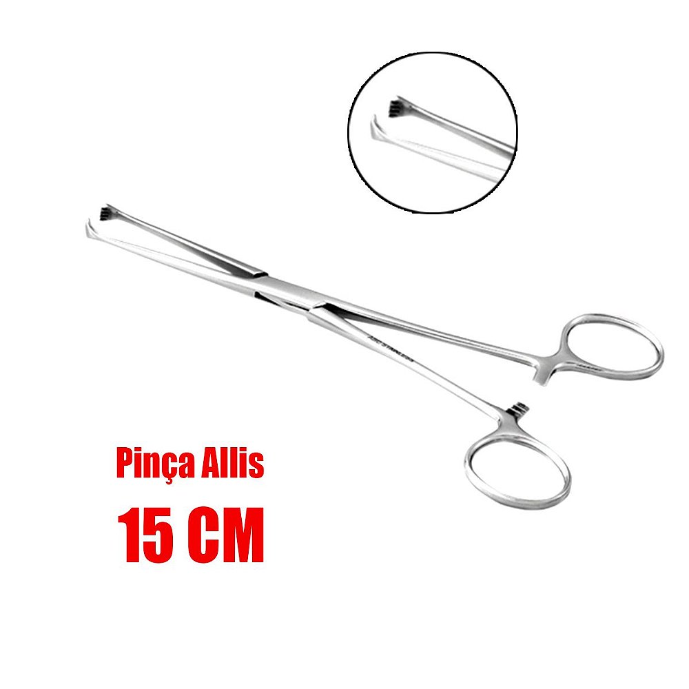 Pinça Allis (15cm) - ABC - Medical | Produtos Médicos e Hospitalares