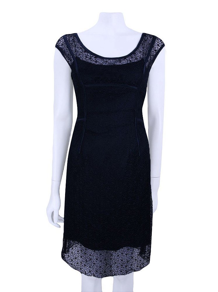 Vestido Louis Vuitton Curto Preto Original - CNY100