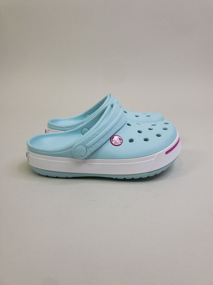 Sandália Verde Água Crocs - Dona Chica Brechó Online