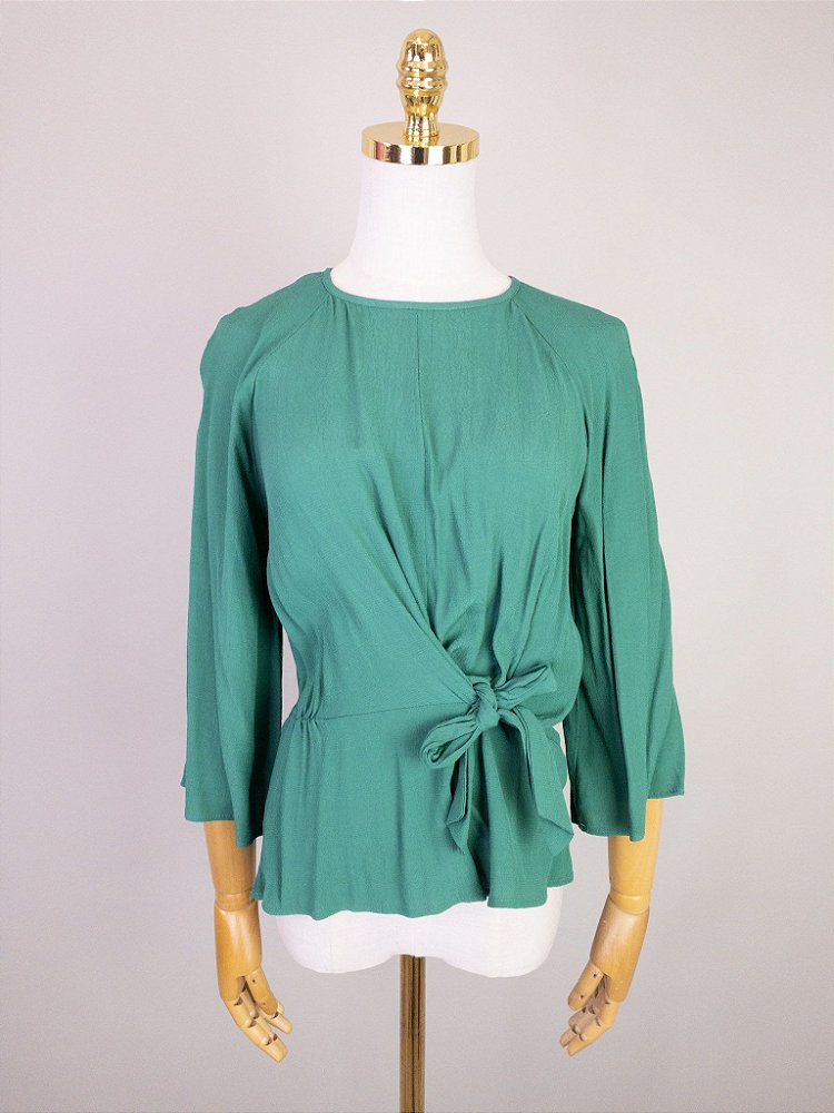 Blusa Bershka Verde Dona Chica Brech Online