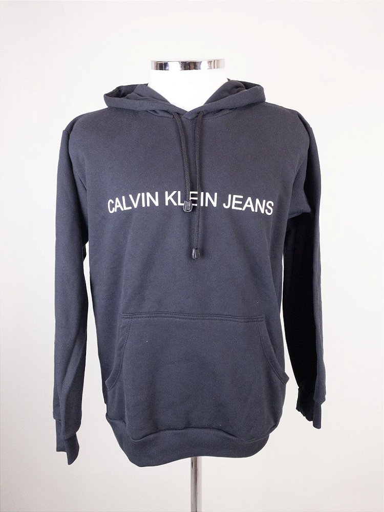 Moletom calvin cheap klein preto