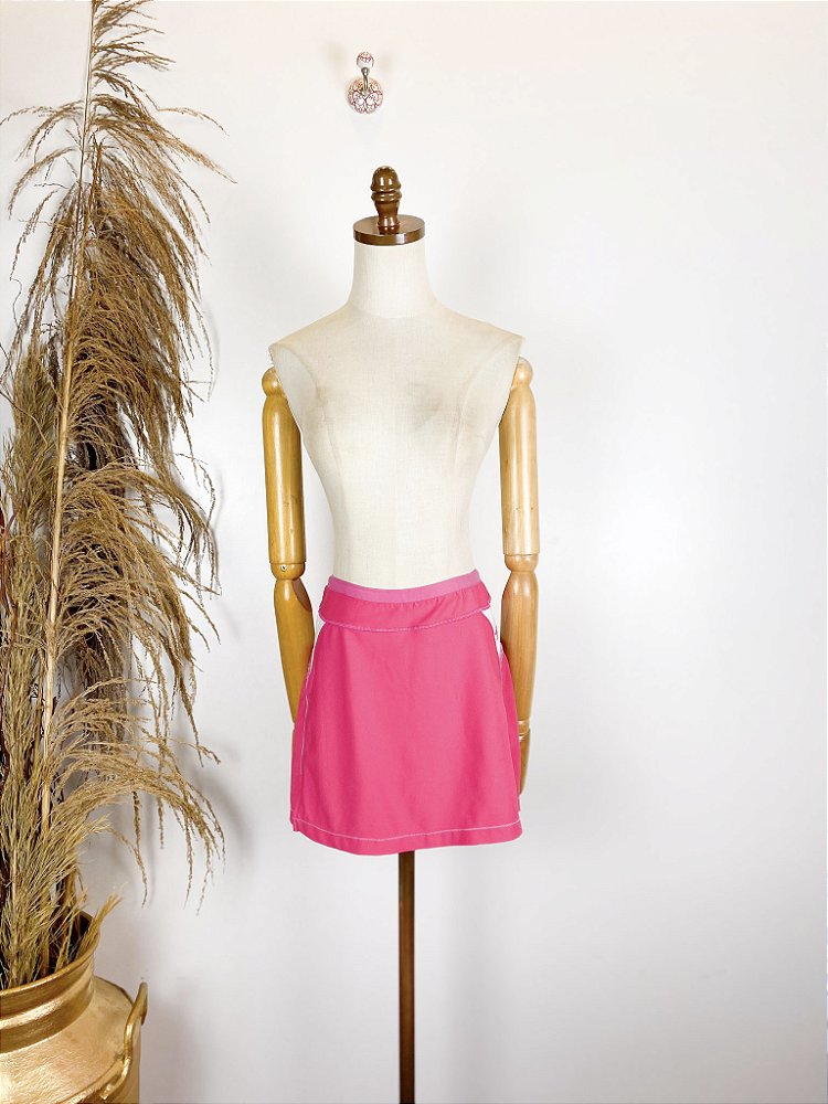 Shorts Saia New Balance Rosa Dona Chica Brech Online