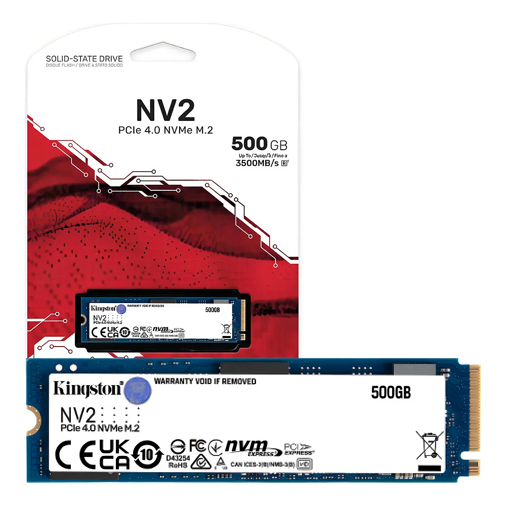 Ssd Nvme Nv2 PCie 4.0 Kingston SNV2S/500G 500GB - Mmicros Soluções