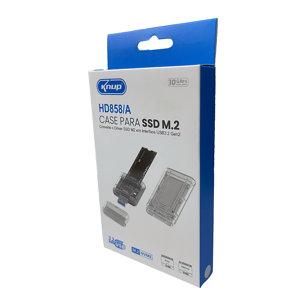 Case para SSD M.2 NVME HD858/A - Knup - Mmicros Soluções Tecnológicas