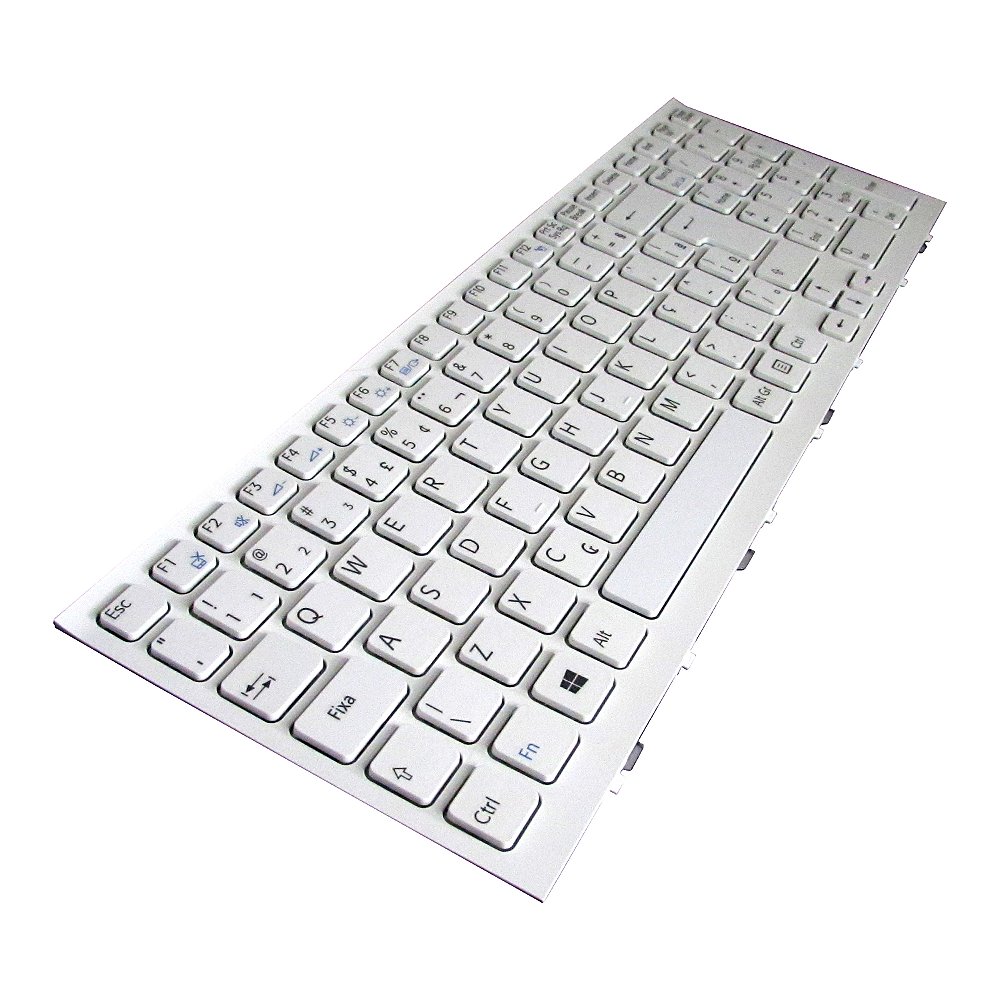 TECLADO SONY VAIO SVF142 SVF14E BLANCO ESPAÑOL (S/MARCO). – Soluciones