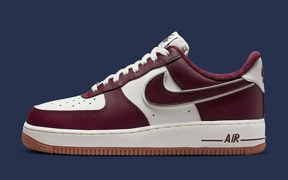 nike air force 1 mid maroon