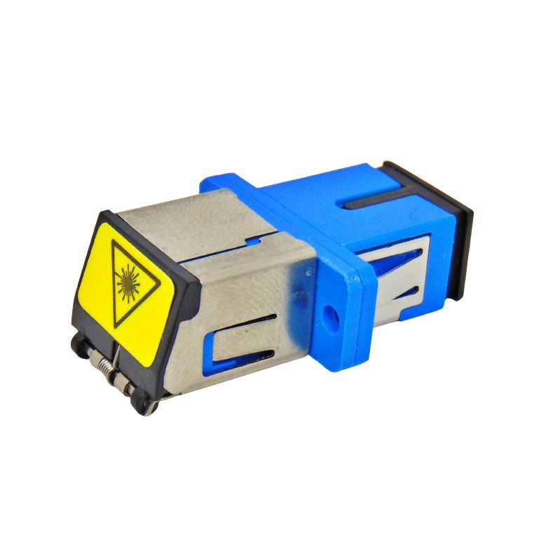 Acoplador Adaptador SC-UPC Simplex Metal Azul JZ-7001-2 - Biostech Conecta