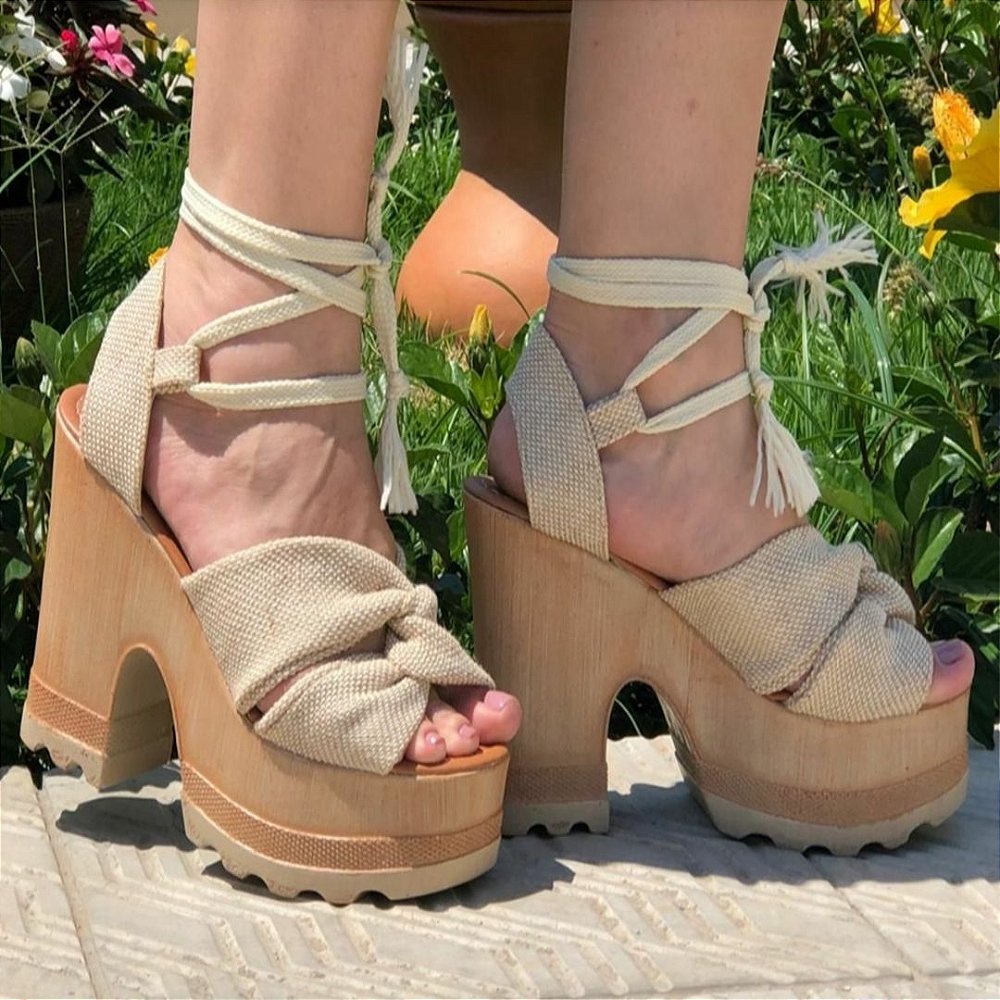 SANDÁLIA TRATORADA PALHA - Stbull Comércio de calçados