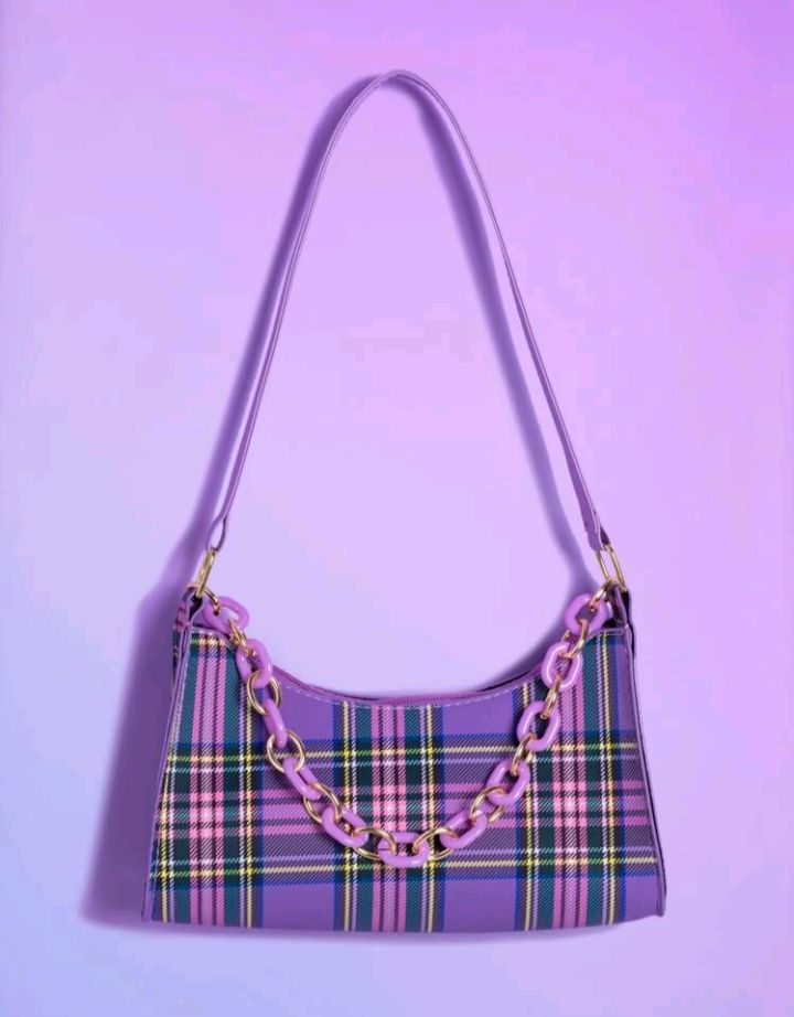 coach checkered bolsa