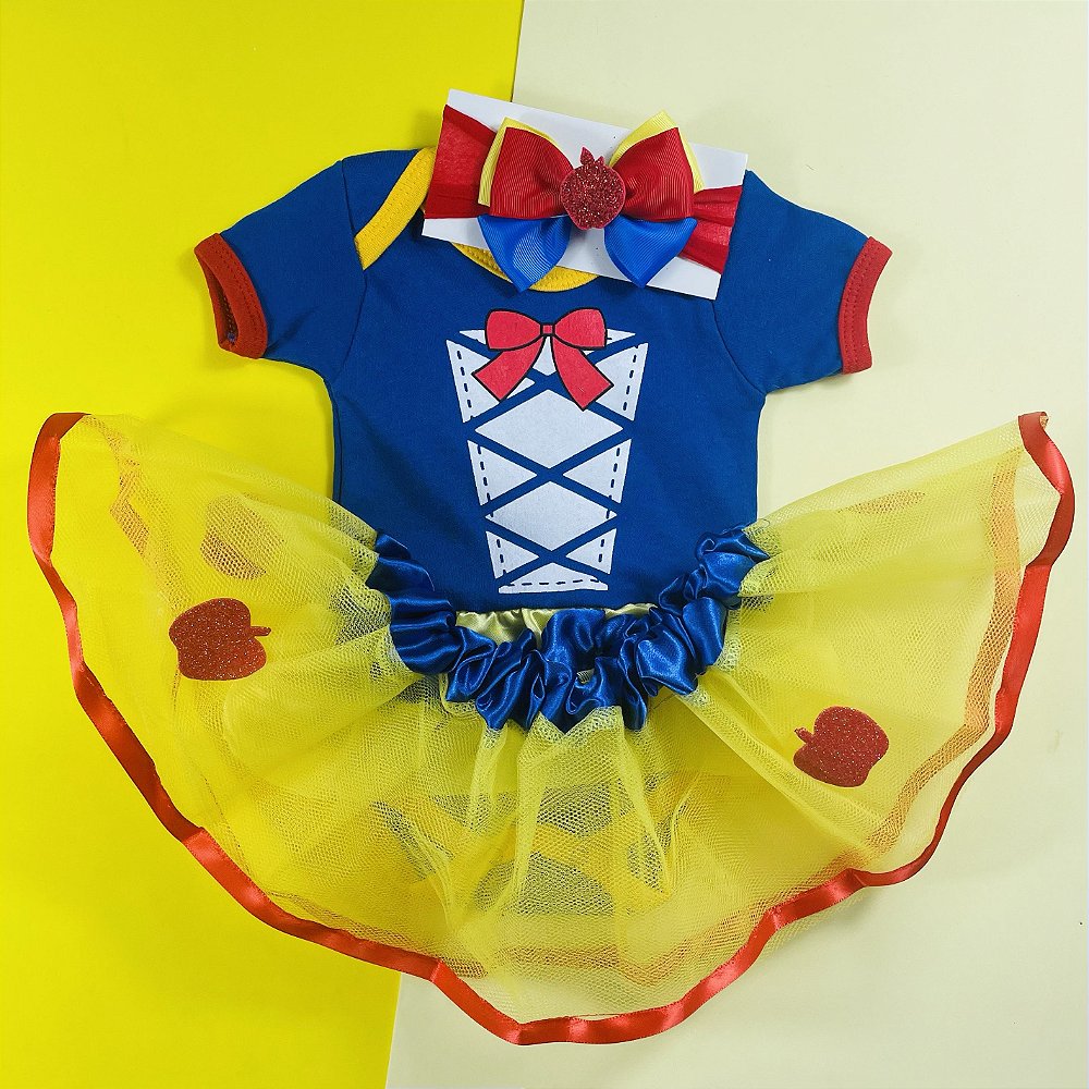 Kit Body Bebê Luxo Tule Branca de Neve | Baby Dress - Baby Dress - Loja  Especializada em Moda Infantil