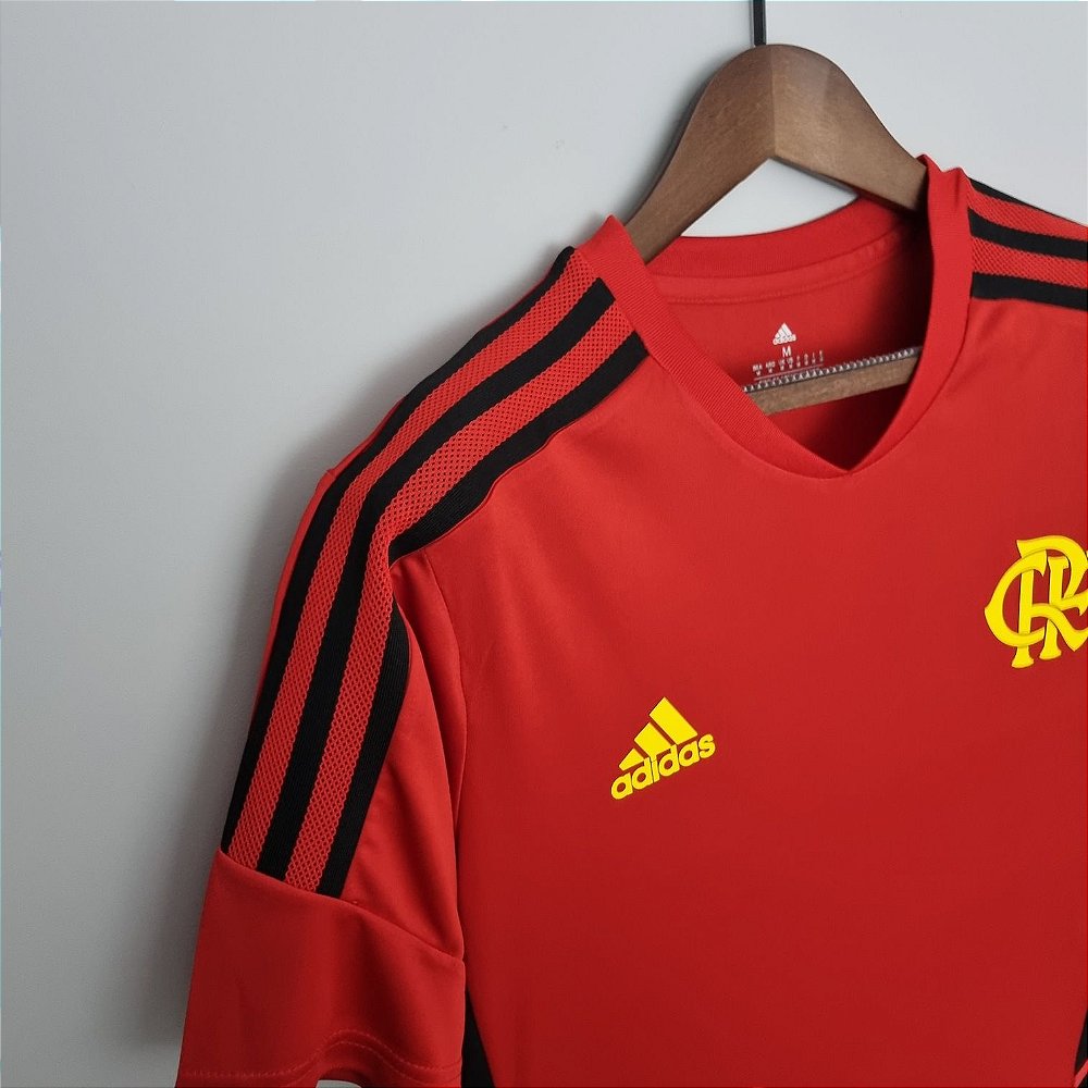 Camisa do Flamengo Treino Adidas 2022-23 Vermelha Preta - CHUTEIRAS MEIA  ANTIDERRAPANTE CAMISA DE TIME