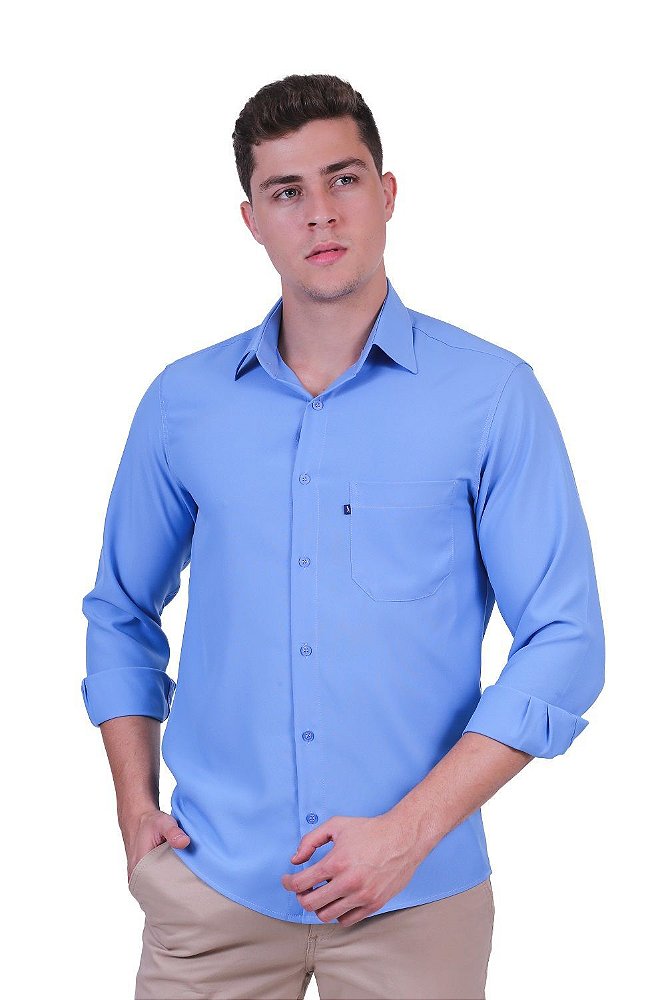 Camisa social não precisa passar Clearance