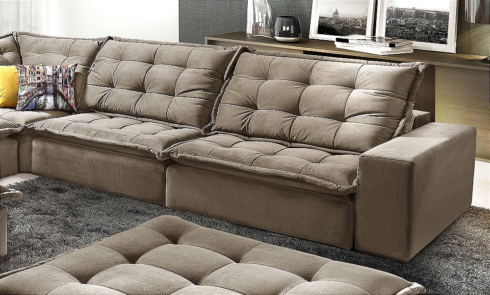 Sofá de canto Amarone Decora Interiores Loja de móveis BH, AV