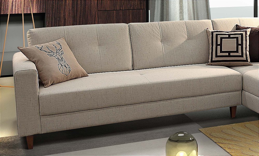 Sofá de canto Selton Decora Interiores Loja de móveis BH, AV Silviano