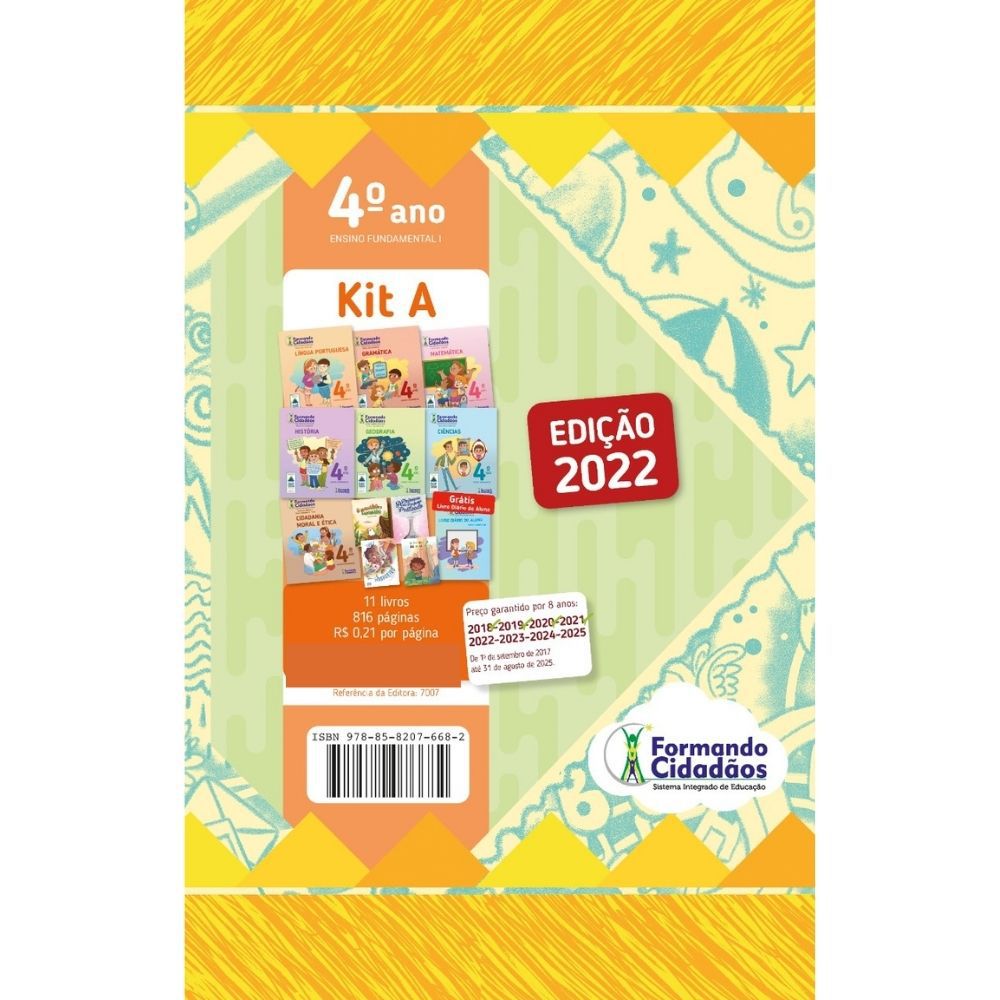Livro Formando Cidadãos 4° Ano kit A - Papelaria Store