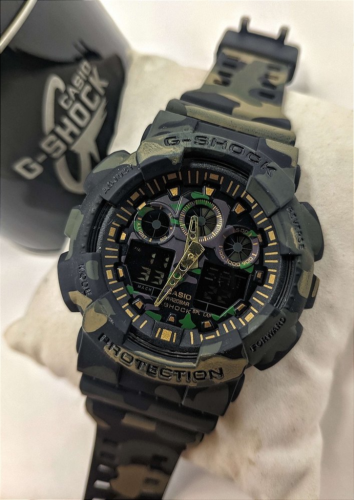 G shock camuflado verde Clearance