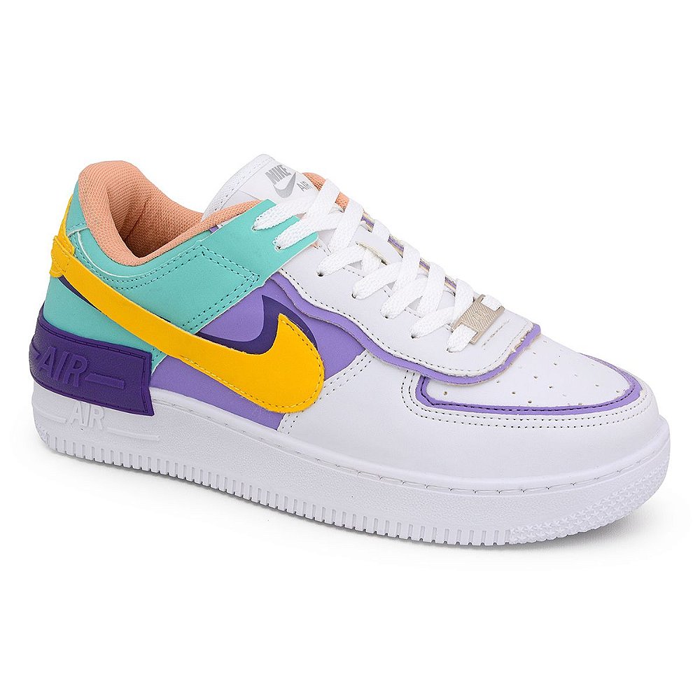 Nike Air Force 1 Shadow Lilas/verde água - M.Shoes Imports