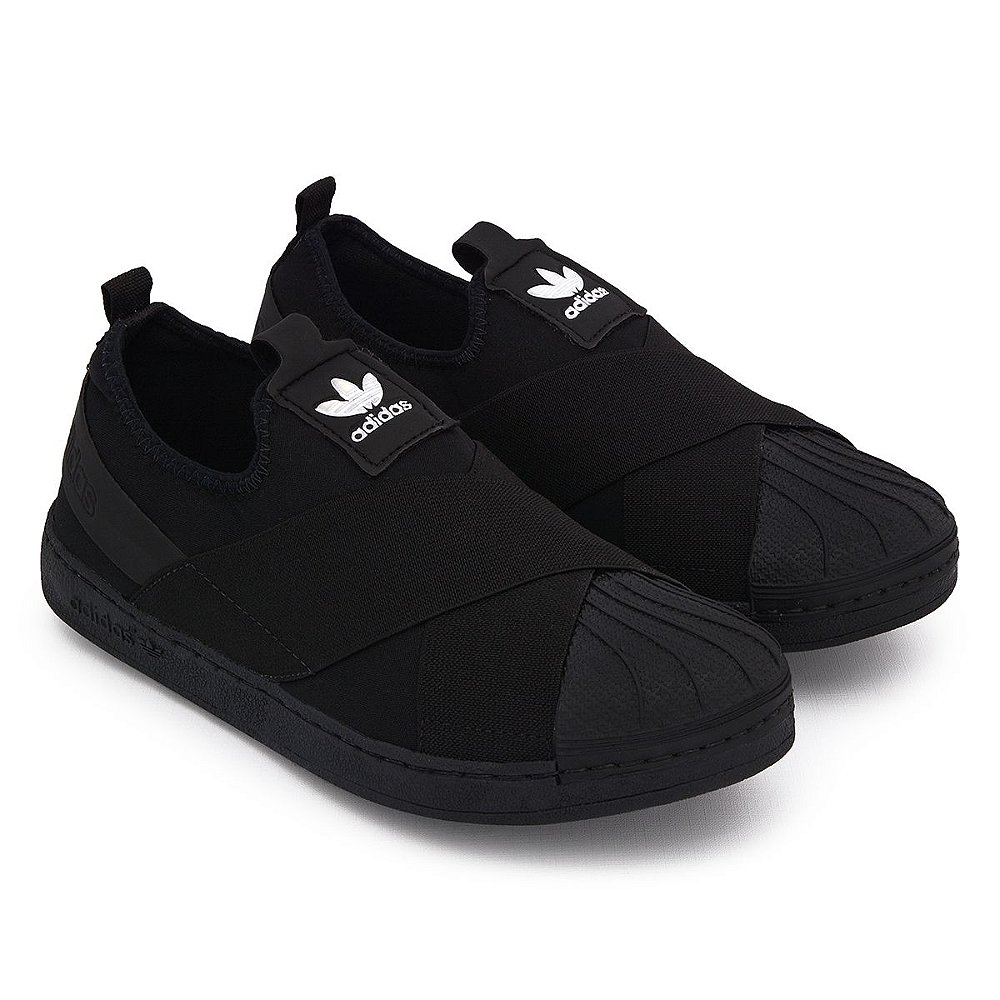 adidas slip on black