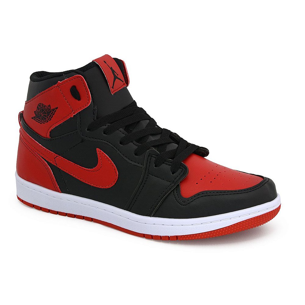 Nike Air Jordan 1 preto / Vermelho - M.Shoes Imports