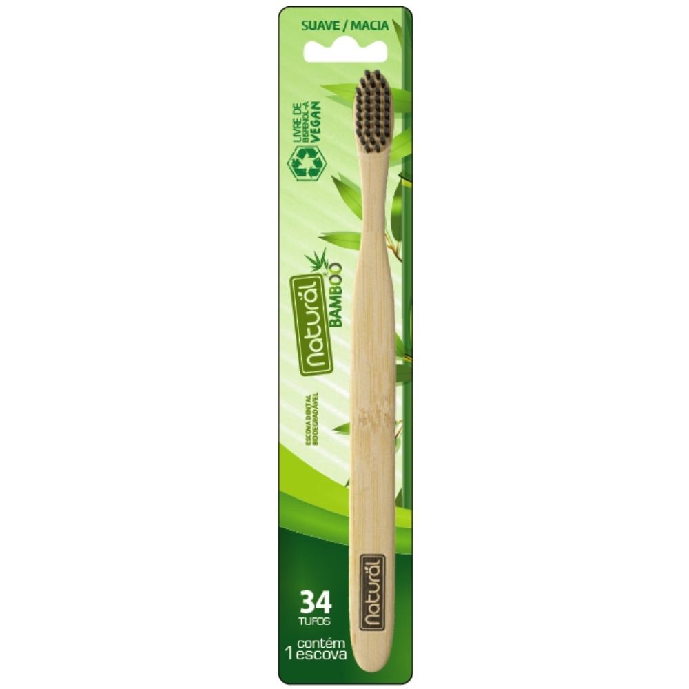 Escova Dental de Bambu - Suave/Macia - Inspirações da Terra | Cosméticos  Naturais