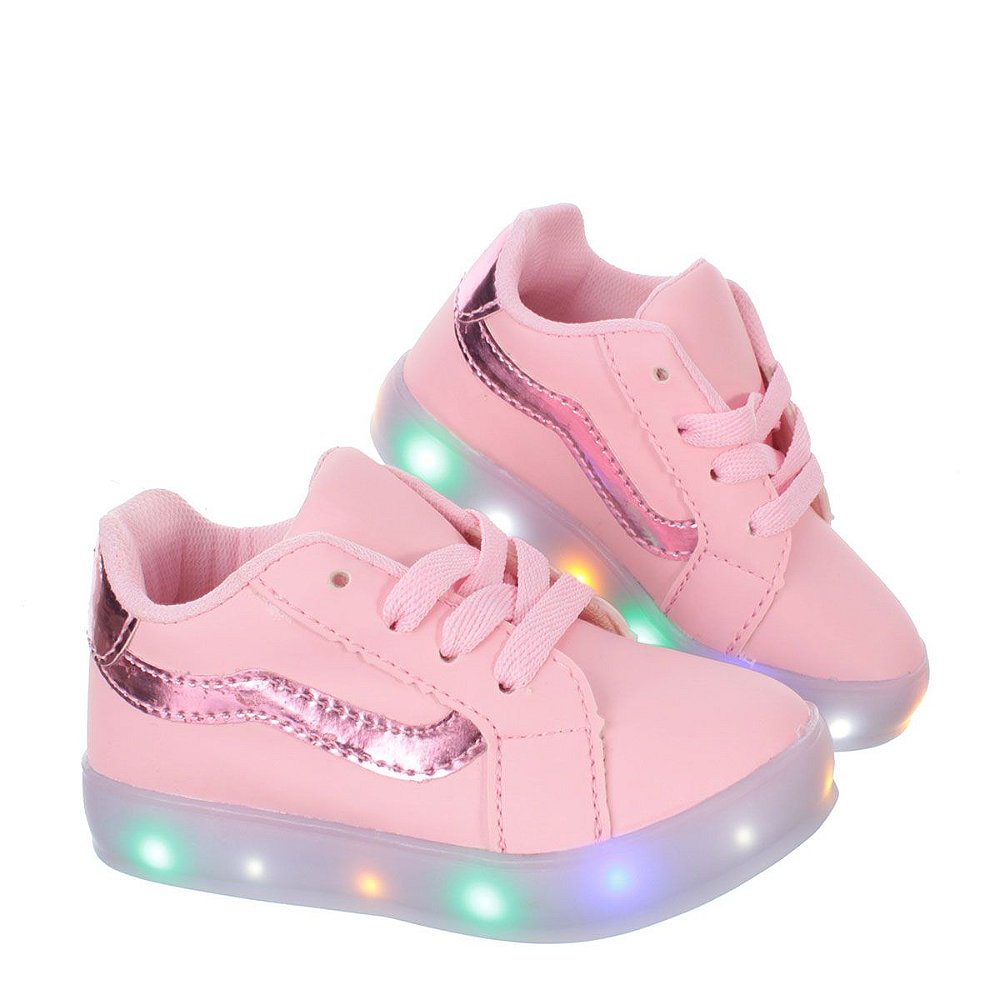 Tênis Infantil Com LED - Luzinhas Piscantes Para Meninas