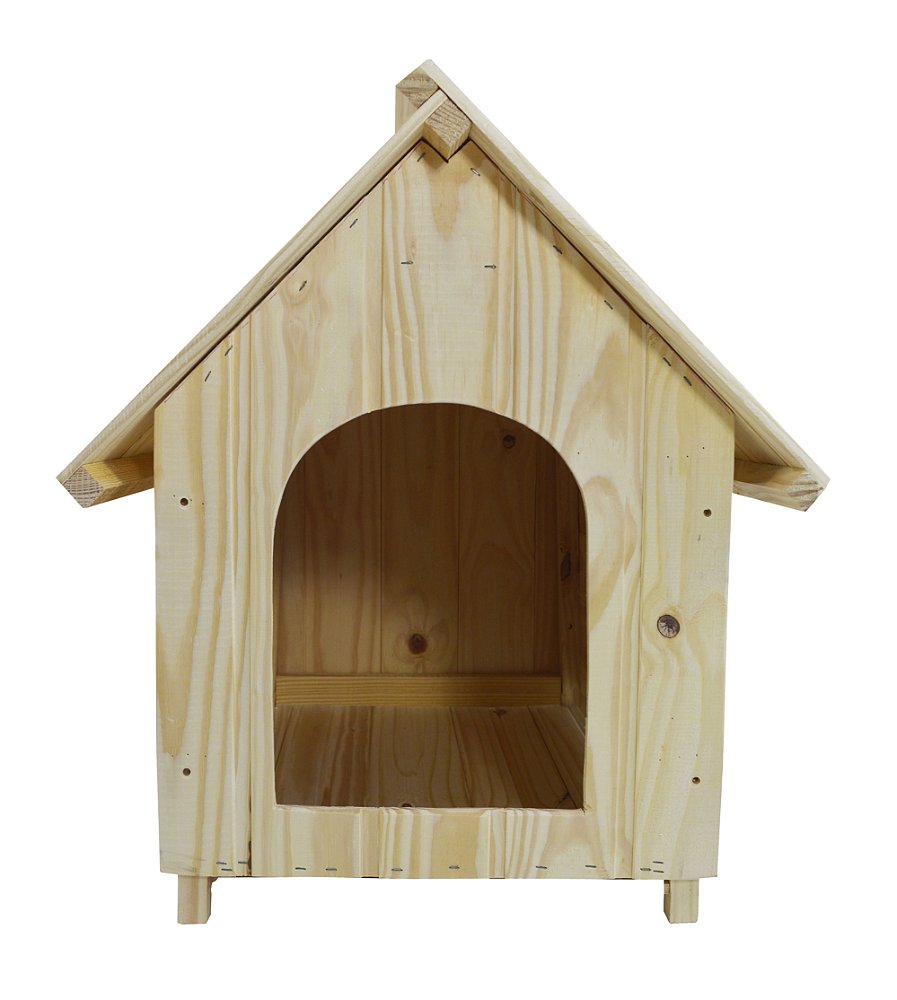 Casinha de Cachorro Madeira Média VMART Os Melhores Produtos Estão