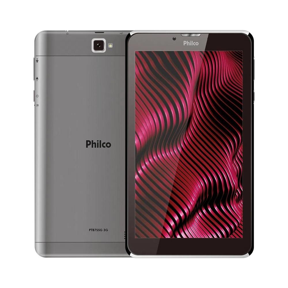 Tablet Philco PTB7SSG 3G 7 16GB Android 9 Go WiFi E Bluetooth 