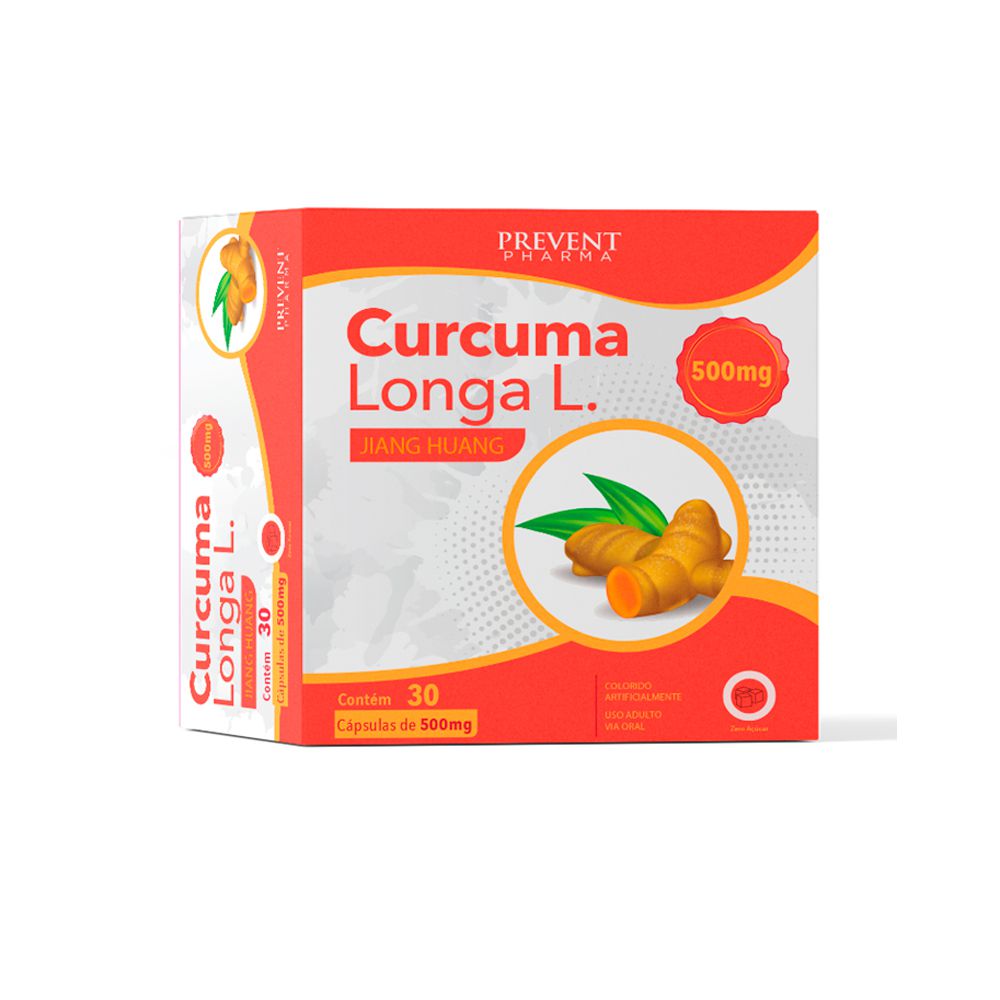 Curcuma Longa L. Fitoterápico 500 Mg 30 Caps Prevent Pharma - Fabricante  Online - Tudo para cuidar da sua saúde!