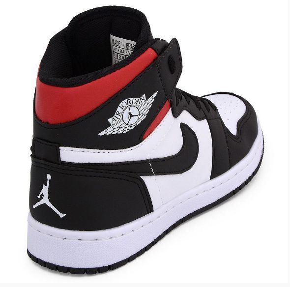 Nike Air Jordan Branco Preto Vermelho Impulse Cal Ados