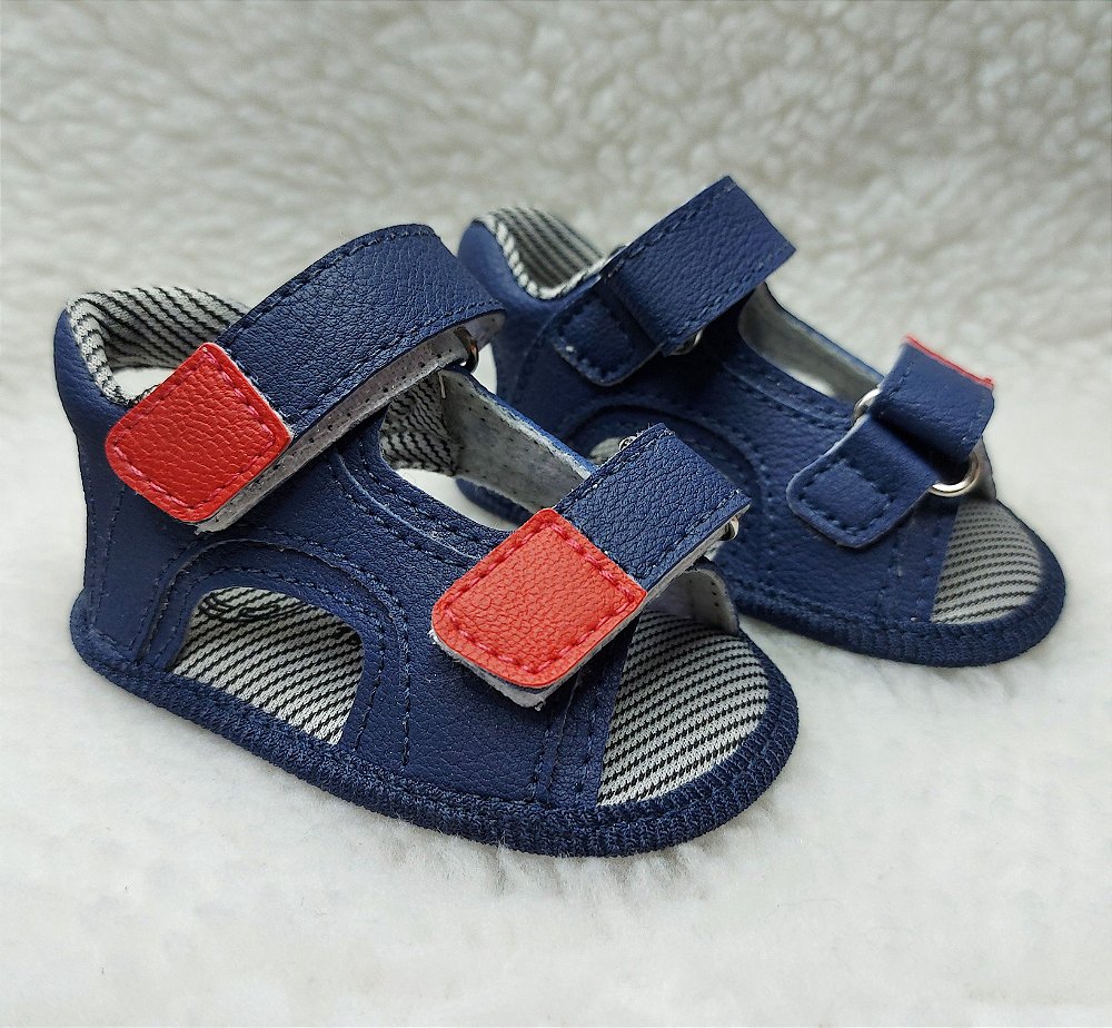 Sandália Masculina Azul/Vermelho - CHILLI KIDS