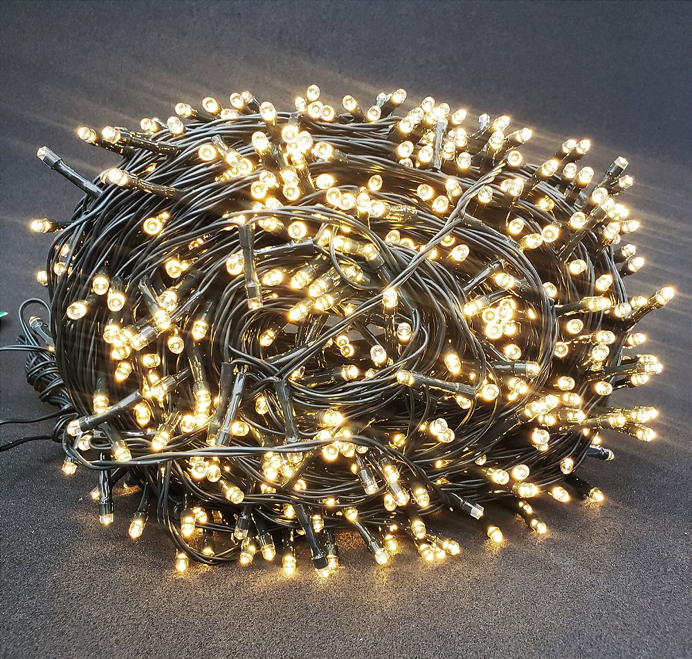 Pisca 1000 Leds 80 Metros Warm Bivolt Senhor Natal