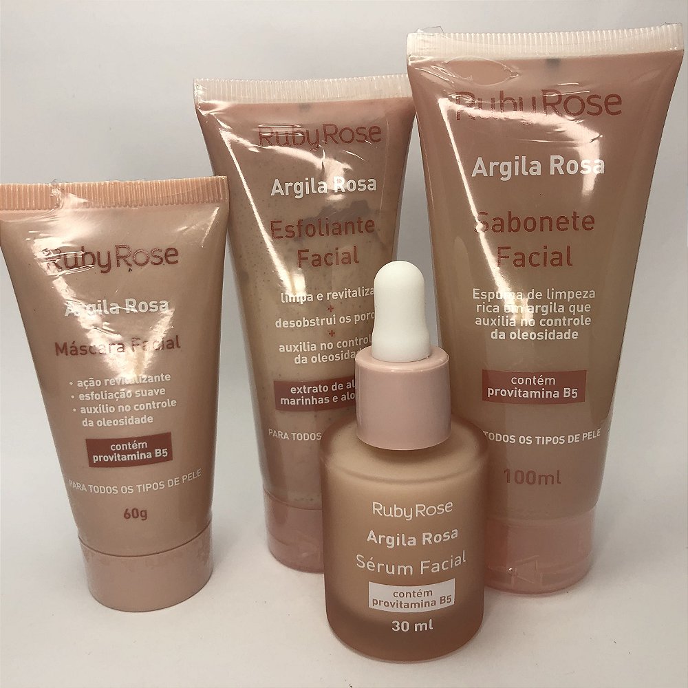 Serum Argila Rosa Ruby Rose SÉRUM FACIAL ARGILA ROSA - RUBY ROSE - Freya Cosméticos - Loja de Maquiagem