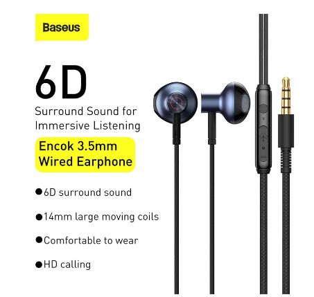 Fone de ouvido estéreo 6D preto - Baseus H19 - Wunderjeff Store - Os  melhores produtos você encontra aqui