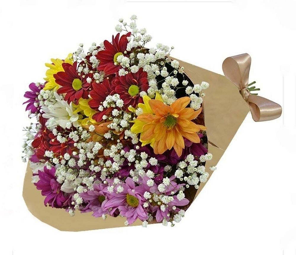 Bouquet Flores do Campo no kraft - Camélia Flores | Floricultura,  Paisagismo e Entrega de Flores Online - RJ